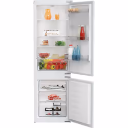 Zenith ZICSD373 Integrated 70:30 Combi Fridge Freezer, 271 L, SN-ST, F, White
