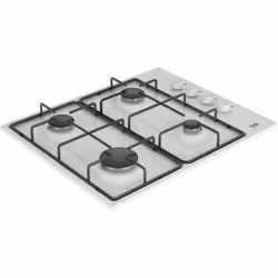 Beko HIBG64120SW 60cm Gas Hob with Side Knob Controls