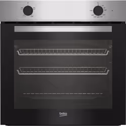 Beko BBRIC21000X 60cm Built-In Single Conventional Oven with SimplySteam™ Cleaning, Medium, Electric, 74 L, 2300 W, 74 L, Sta ...