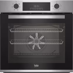 Beko BBRIE22300XD 60cm Built-In Single Fan Oven with AeroPerfect™, Medium, Electric, 66 L, 2400 W, 66 L, Multitech