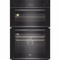 Beko BBXDF29300Z 90cm Built-In Double Fan Oven with Touch Controls, Medium, Electric, 113 L, 4200 W, 75 L, Static