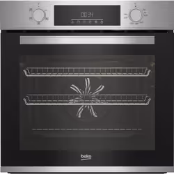 Beko BBAIF22300X 60cm Built-In Single Fan Oven with AeroPerfect™, Medium, Electric, 66 L, 2300 W, 66 L, Variable rate grill