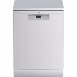 Beko BDFN15430X Freestanding Full Size Dishwasher with Quick Programmes, Freestanding, Full size (60 cm), Stainless steel, Bu ...