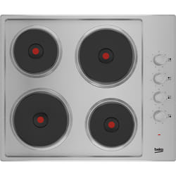 Beko HIBE64101X 60cm Sealed Plate Hob with Side Knob Controls