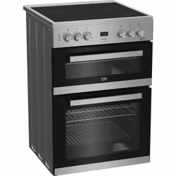 Beko EDC633S cooker Freestanding cooker Electric Ceramic Silver