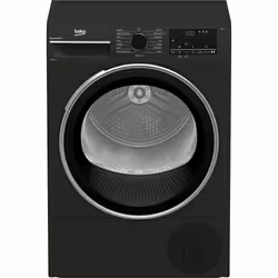 Beko B3T4911DG 9kg Condenser Tumble Dryer with Sensor Programmes, Freestanding, Front-load, Condensation, Graphite, Buttons, ...