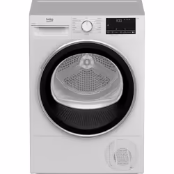 Beko B3T41011DW 10kg Condenser Tumble Dryer with Sensor Programmes, Freestanding, Front-load, Condensation, White, Buttons, R ...