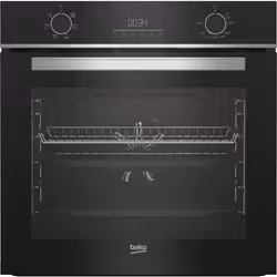 Beko BBQE24300B 60cm Built-In Single Multi-Function Oven with AeroPerfect™, Medium, Electric, 72 L, 2500 W, 72 L, Multitech