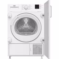Beko DTIKP71131W 7kg Integrated Heat Pump Tumble Dryer with Sensor Drying Programmes, Built-in, Front-load, Heat pump, White, ...