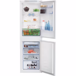 Beko BCFD4V50 Integrated Frost Free Fridge Freezer with HarvestFresh™, 254 L, No Frost (fridge), SN-ST, 4.2 kg/24h, E, White