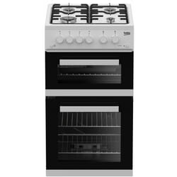 Beko KDVG593W 50cm Freestanding Gas Double Oven Cooker
