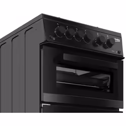 Beko KDG583K 50cm Freestanding Gas Twin Cavity Cooker