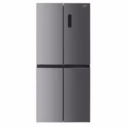 Beko GN15880VPX Freestanding Frost Free American Style Fridge Freezer with HarvestFresh™, Freestanding, American door, Stainl ...