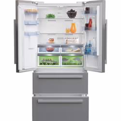 Beko GNE460520DVPX Freestanding American Style Fridge Freezer with HarvestFresh™