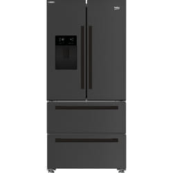 Beko GNE460520DVPZ Freestanding American Style Fridge Freezer with HarvestFresh™
