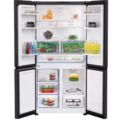 Beko GN446224VPZ Freestanding American Style Fridge Freezer with HarvestFresh™
