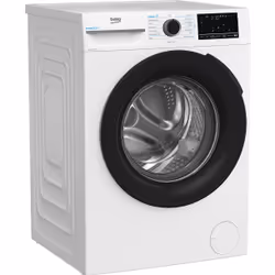 Beko b300 BM3WT4841IW Freestanding 8kg 1400rpm Washing Machine with EnergySpin and IronFast