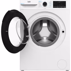 Beko b300 BM3WT4841IW Freestanding 8kg 1400rpm Washing Machine with EnergySpin and IronFast