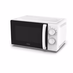 Beko MOC20100W1 700W 20 Litre Compact Microwave, Countertop, Solo microwave, 20 L, 700 W, Knob, White