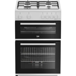 Beko FTG6201W 60cm Twin Cavity Gas Cooker