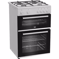 Beko FTG6201W 60cm Twin Cavity Gas Cooker