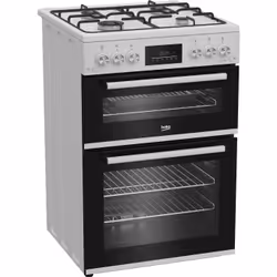 Beko FDG6231CW 60cm Double Oven Gas Cooker