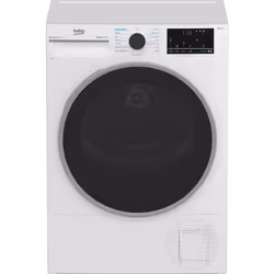 Beko B5T49231IW 9kg Heat Pump Tumble Dryer with IronFinish™ Technology, Freestanding, Front-load, Heat pump, White, Buttons, ...