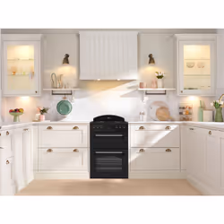 Leisure CLB60GCK 60cm Gas Range-style Cooker with Two Ovens, Freestanding cooker, Rotary, Front, Metal, PREN30, Classic