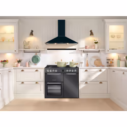 Leisure CK90F232T 90cm Dual Fuel Range Cooker with Two Ovens, Freestanding cooker, Anthracite, Rotary, Metal, Front, Metal