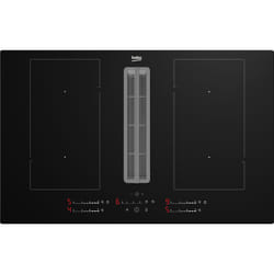 Beko HIXI84700UP 80cm Induction Hob with Integrated Vented Extractor