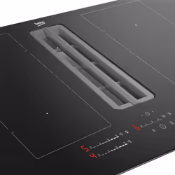 Beko HIXI84700UP 80cm Induction Hob with Integrated Vented Extractor