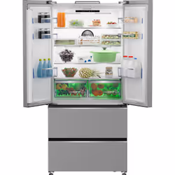 Beko GNE4543VPX American Style AeroFlow™ Fridge Freezer with HarvestFresh™