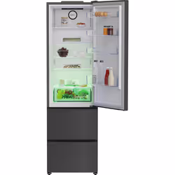 Beko GNE4603VPZ Freestanding AeroFlow™ Slim American Fridge Freezer with HarvestFresh™