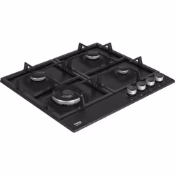 Beko HIAW164225SB 60cm Gas Hob with Front Knob Controls