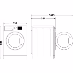 Indesit C YD A81 WWGL UK tumble dryer Freestanding Front-load 8 kg White - Additional view 8