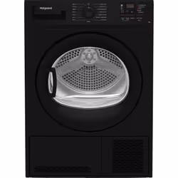 Hotpoint C HD C92 BBGD UK, Freestanding, Front-load, Condensation, Black, Buttons, Rotary, Right
