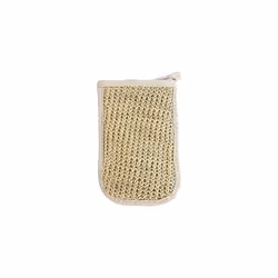 Balmy Naturel Sisal Body Scrubber Towel Bath Gloves Exfoliating Gloves Bath Pad, Sisal Massage Glove For Sauna