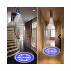 LED Projection Lamp Advertising Lights WELCOME Or MERRY CHRISTMAS Logo - Welcome