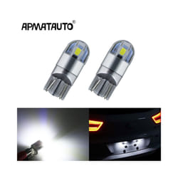 2x License plate Light CANbus T10 for Samsung chips  LED For Hyundai Tucson - Red