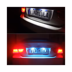 2x License plate Light CANbus T10 for Samsung chips  LED For Hyundai Tucson - Red