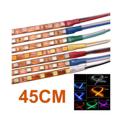 45CM Waterproof Car Auto Decorative Flexible LED Strip Light Car LED Daytime - Red