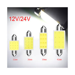 5Pcs/lot Dome light 31mm 36mm 39mm 41mm Car COB 1.5W DC12V Interior Car - 24V 39mm