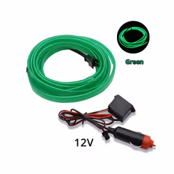 1M/2M/3M/5M Universal Car Interior Lighting LED Strip Decoration Garland - 1M, green Cigarett