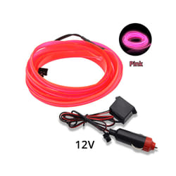 1M/2M/3M/5M Universal Car Interior Lighting LED Strip Decoration Garland - 2M, pink Cigarett