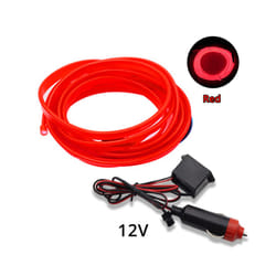 1M/2M/3M/5M Universal Car Interior Lighting LED Strip Decoration Garland - 2M, red Cigarett