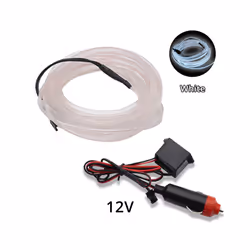 1M/2M/3M/5M Universal Car Interior Lighting LED Strip Decoration Garland - 5M, white Cigarett