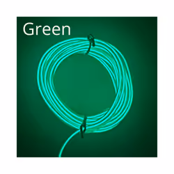 1M/2M/3M/5M Car Interior Atmosphere Lamp Welcome  Door Lights Auto LED - 2M USB Drive, Green