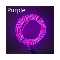 1M/2M/3M/5M Car Interior Atmosphere Lamp Welcome  Door Lights Auto LED - 3M USB Drive, Purple