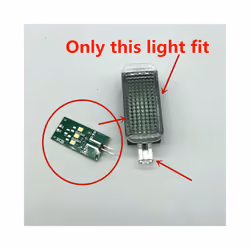 car Led Footwell Light Glove box trunk light door lamp upgrade For PASSAT - Red, 2 PCS