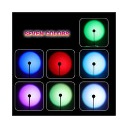 Mini sunset light net red sunset light floor-to-ceiling photo projection - 7 color 185mm